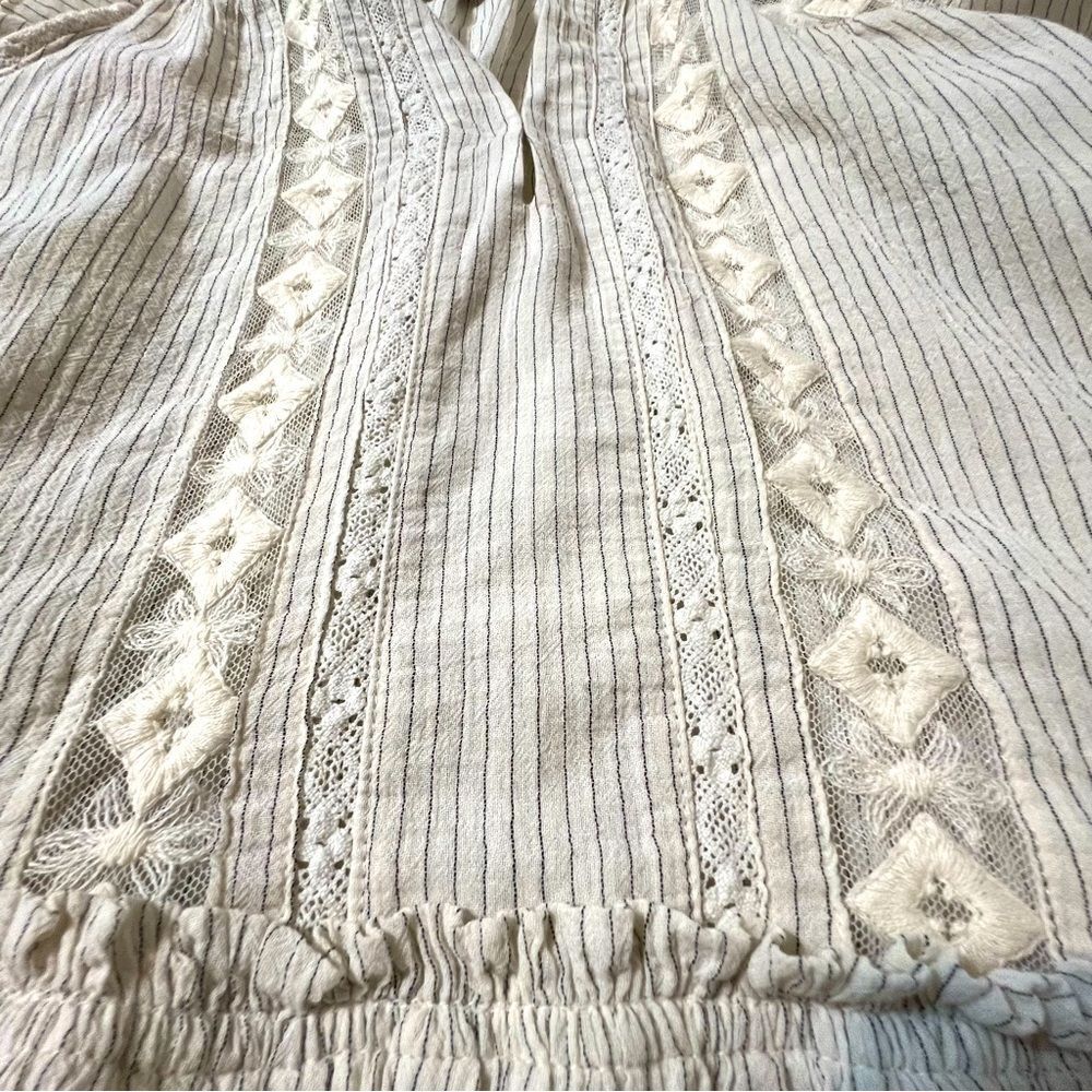 Free People Oversized Bohemian Baby Blues Tunic Flutter Sleeve Top New with tags - Picture 10 of 12